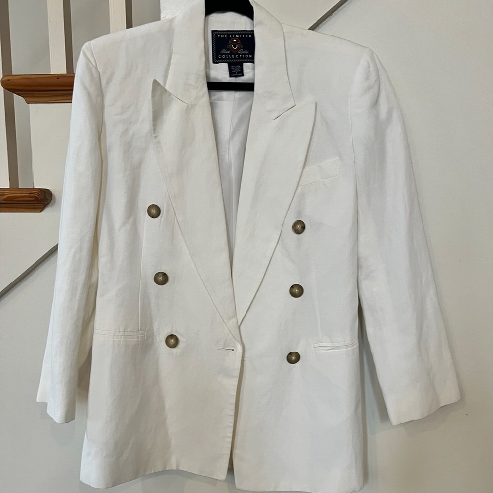 RARE The Limited Linen Vintage Women’s Oversized Blazer Size Small